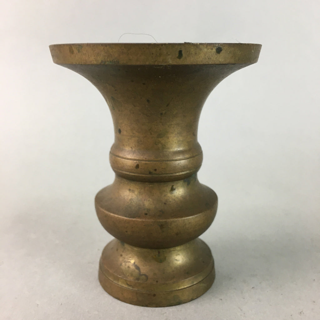 Japanese Buddhist Altar Fitting Flower Stand Vase Vtg Brass Butsudan BU177