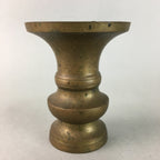 Japanese Buddhist Altar Fitting Flower Stand Vase Vtg Brass Butsudan BU177