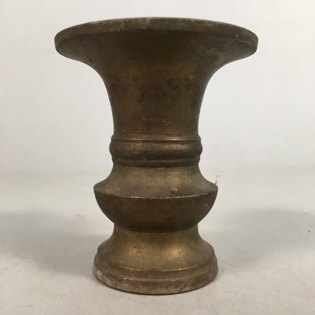 Japanese Buddhist Altar Fitting Flower Stand Vase Vtg Brass Butsudan BU237