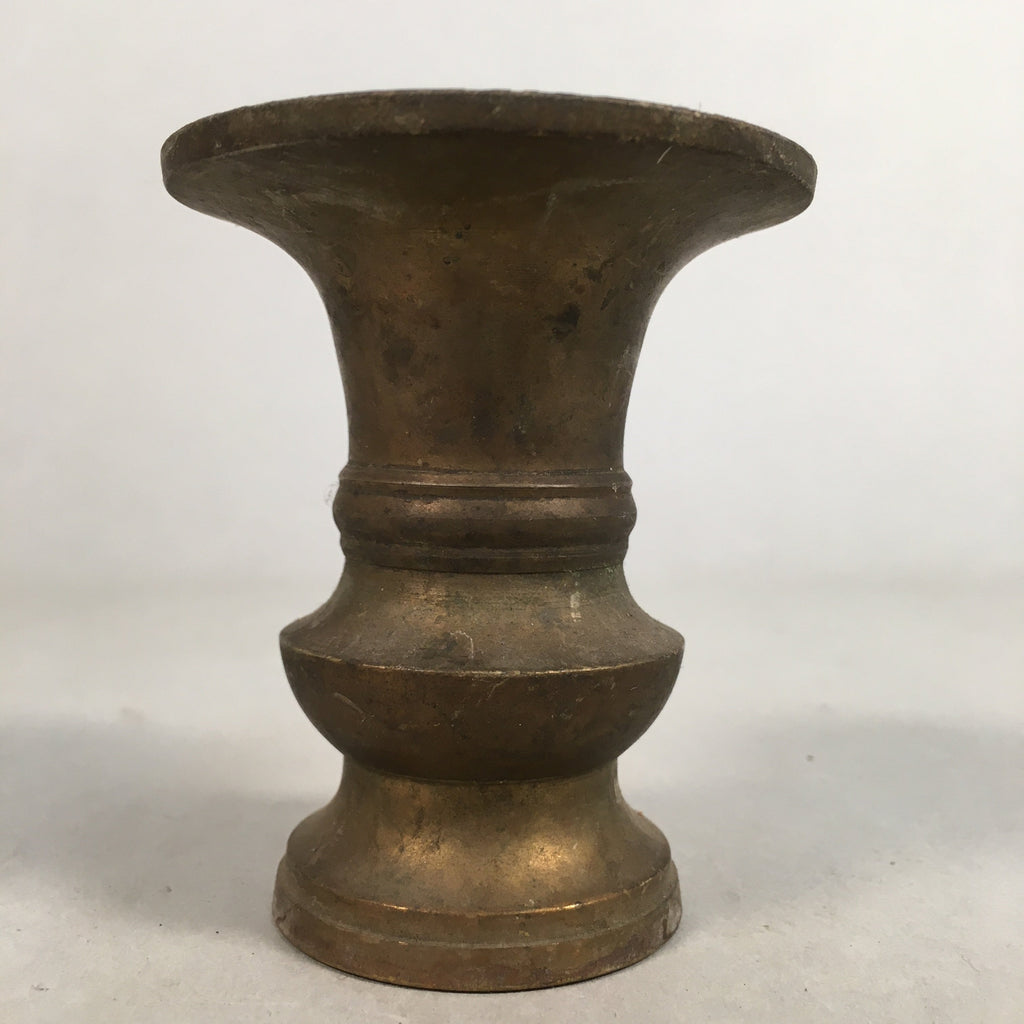Japanese Buddhist Altar Fitting Flower Stand Vase Vtg Brass Butsudan BU237