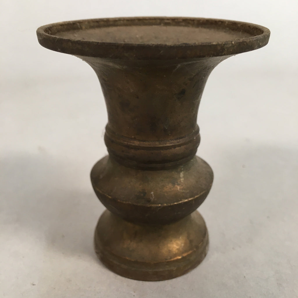 Japanese Buddhist Altar Fitting Flower Stand Vase Vtg Brass Butsudan BU237
