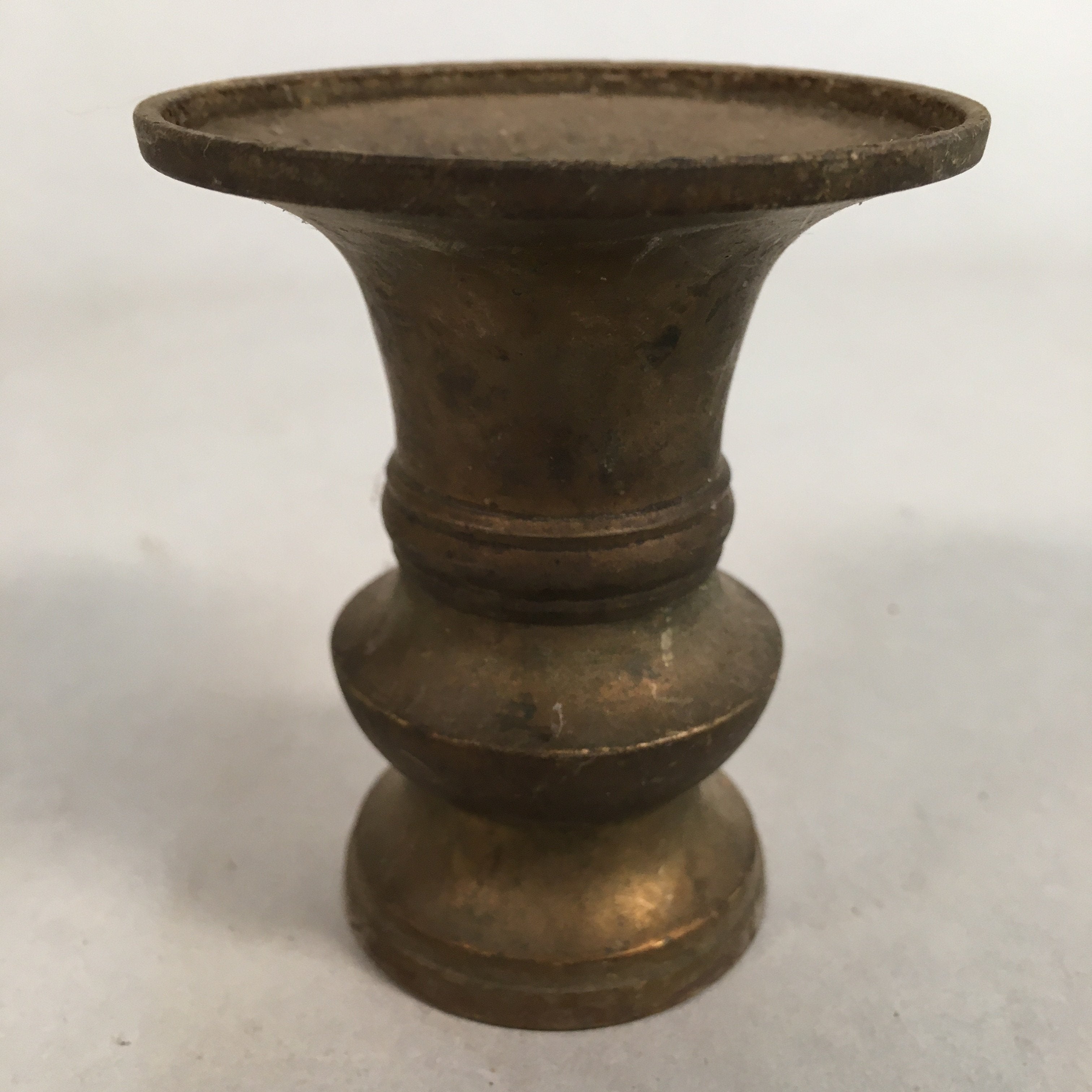 Japanese Buddhist Altar Fitting Flower Stand Vase Vtg Brass Butsudan BU237