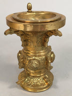 Japanese Buddhist Altar Fitting Flower Stand Vase Vtg Brass Butsudan BU243