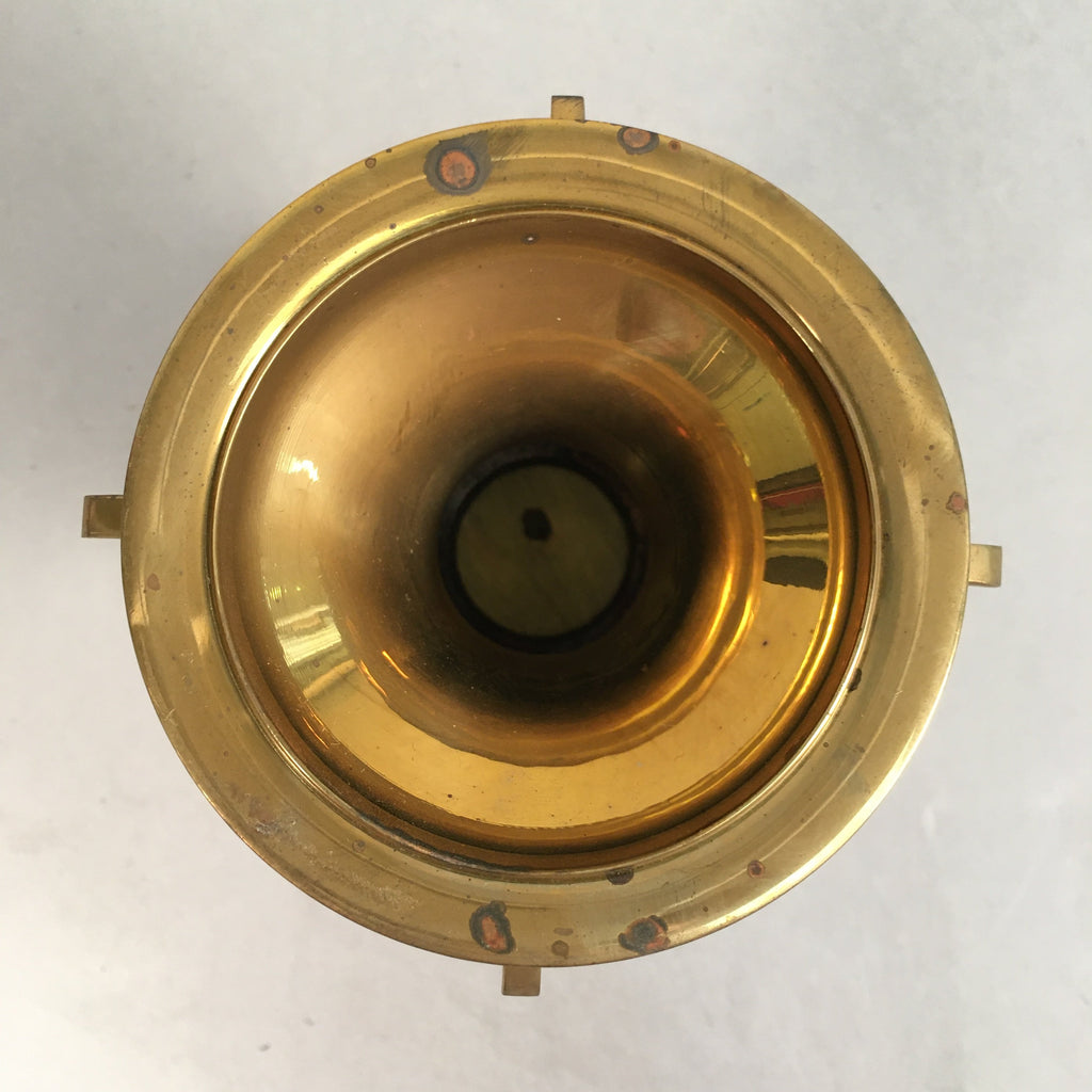 Japanese Buddhist Altar Fitting Flower Stand Vase Vtg Brass Butsudan BU243