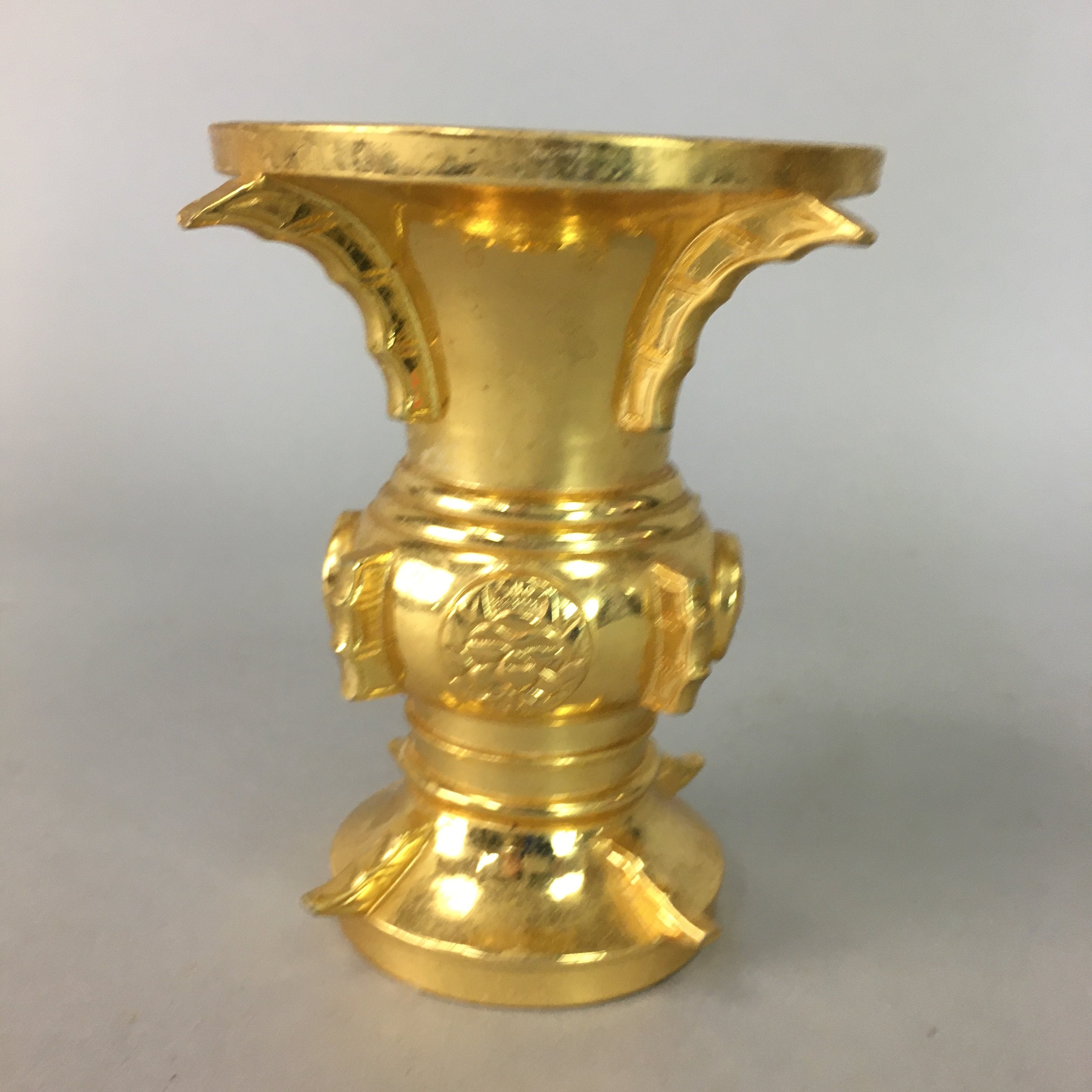 Japanese Buddhist Altar Fitting Flower Stand Vase Vtg Brass Butsudan BU55