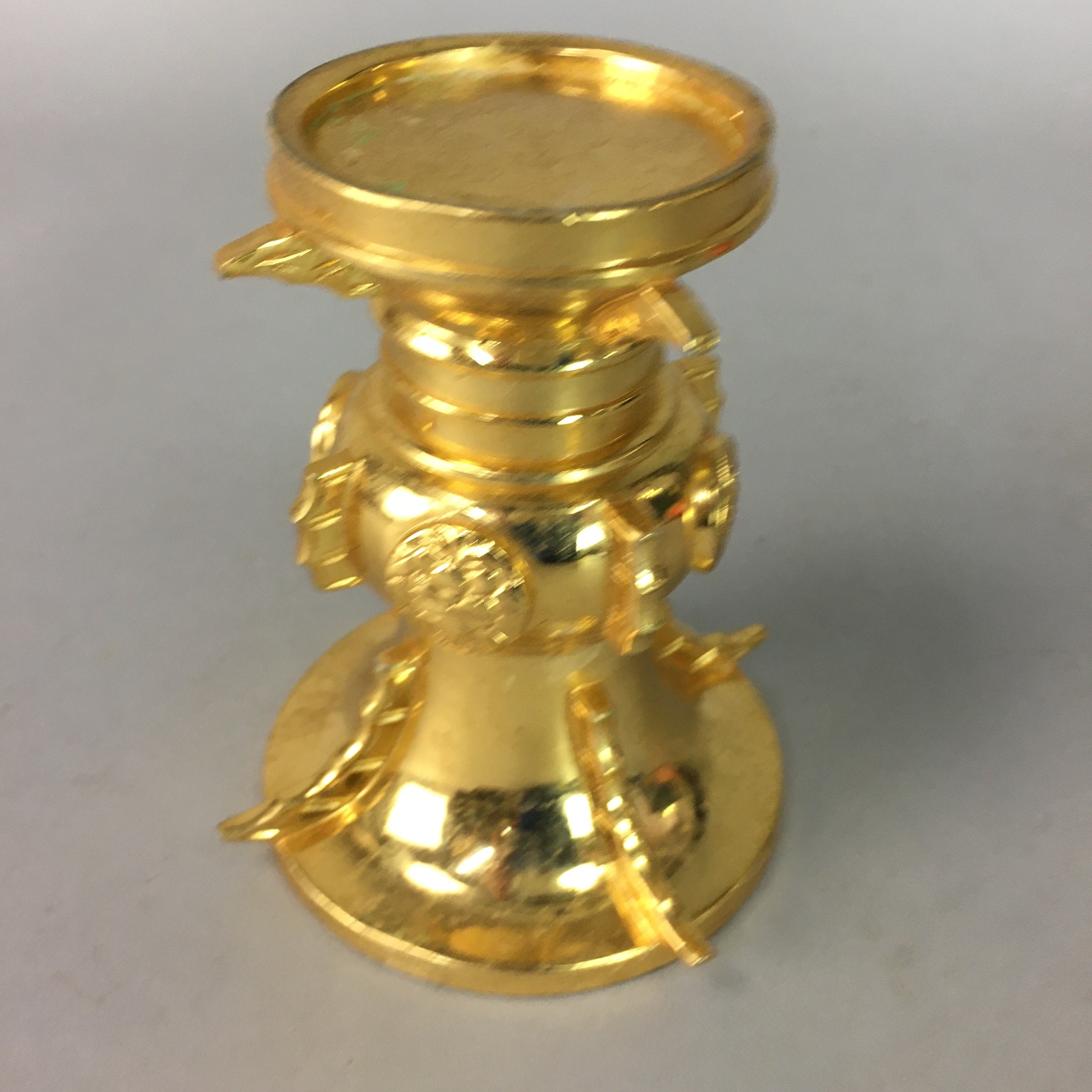 Japanese Buddhist Altar Fitting Flower Stand Vase Vtg Brass Butsudan BU55