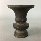 Japanese Buddhist Altar Fitting Flower Stand Vase Vtg Bronze Butsudan BU144