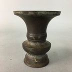 Japanese Buddhist Altar Fitting Flower Stand Vase Vtg Bronze Butsudan BU144