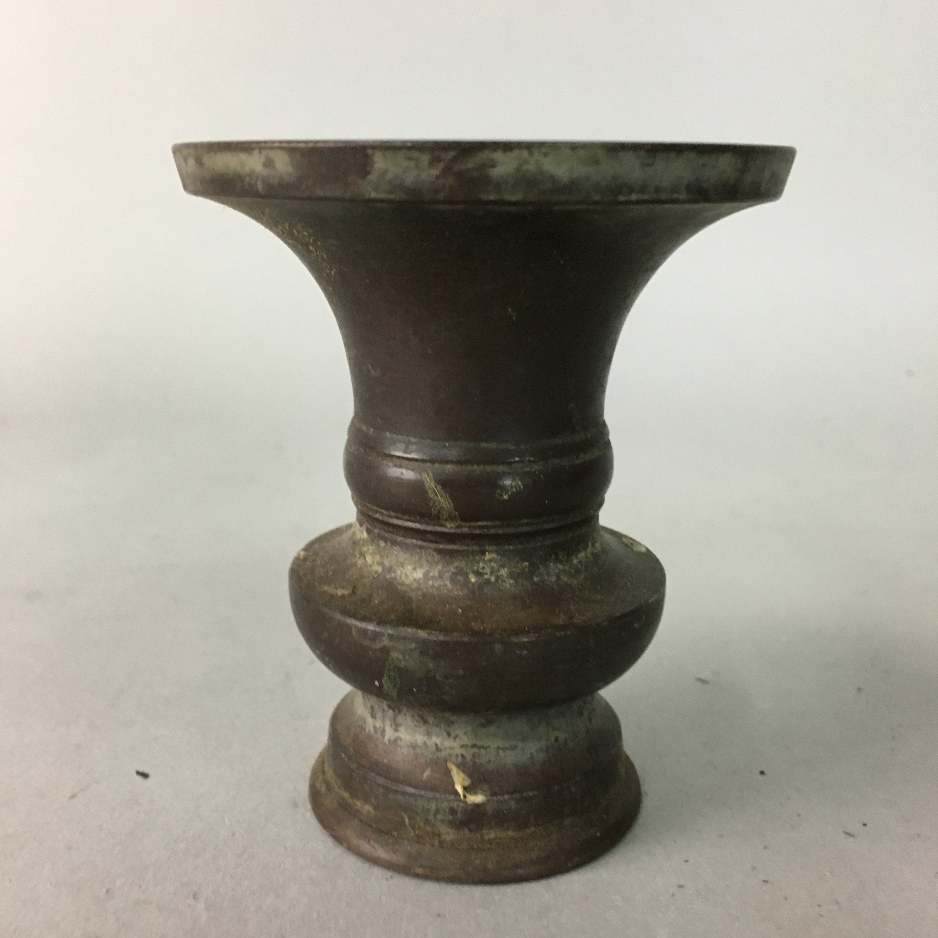 Japanese Buddhist Altar Fitting Flower Stand Vase Vtg Bronze Butsudan BU144