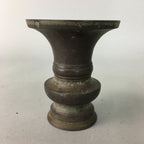Japanese Buddhist Altar Fitting Flower Stand Vase Vtg Bronze Butsudan BU144