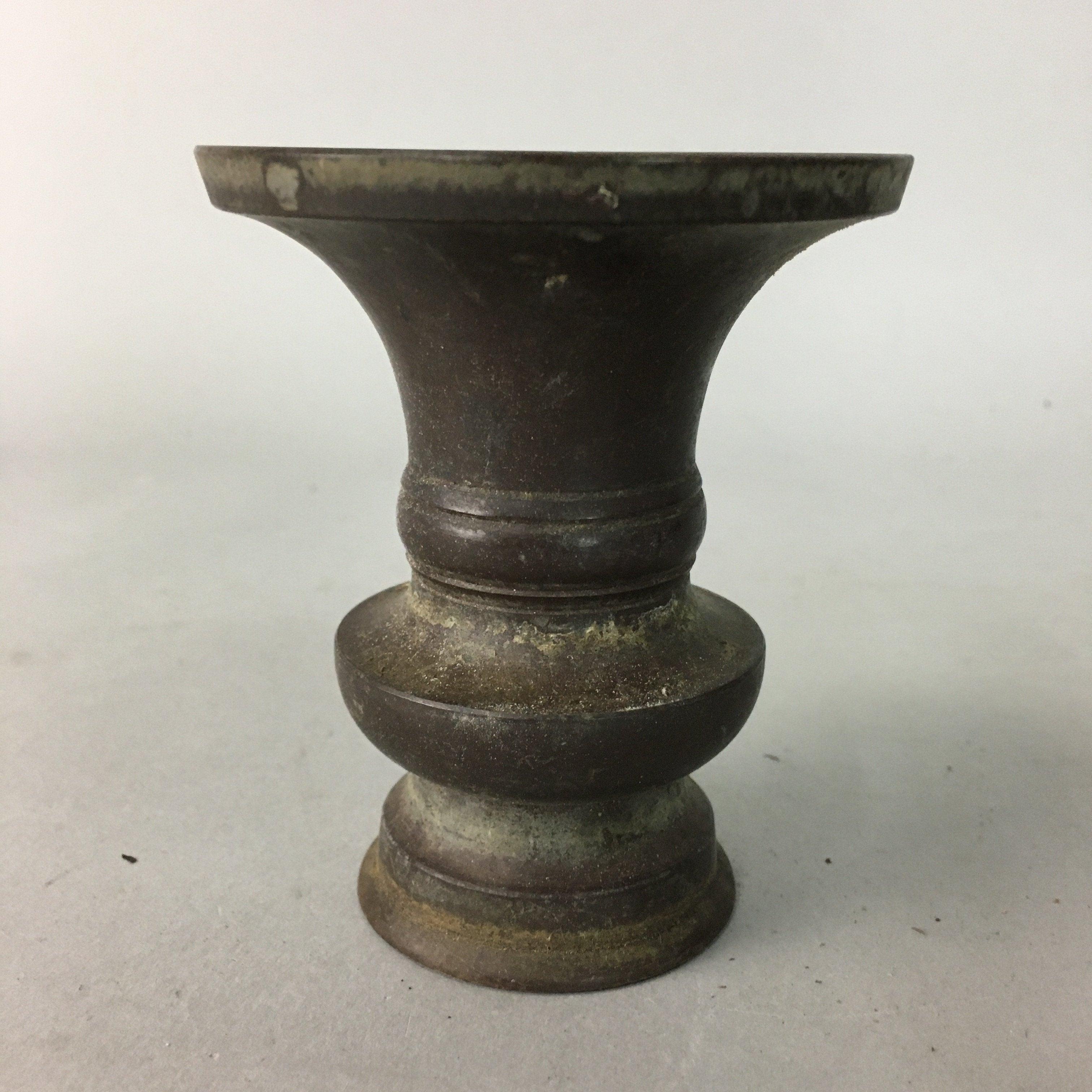 Japanese Buddhist Altar Fitting Flower Stand Vase Vtg Bronze Butsudan BU144