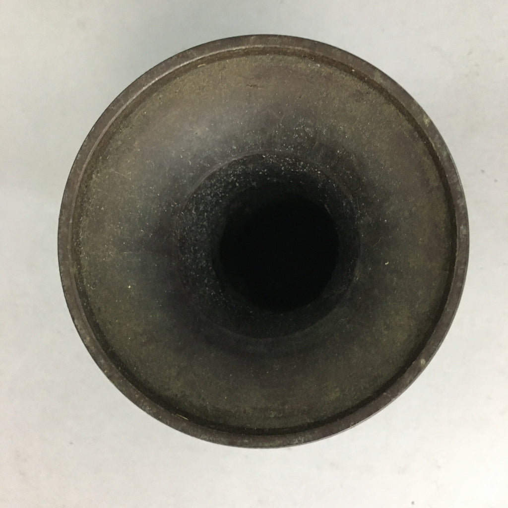 Japanese Buddhist Altar Fitting Flower Stand Vase Vtg Bronze Butsudan BU144
