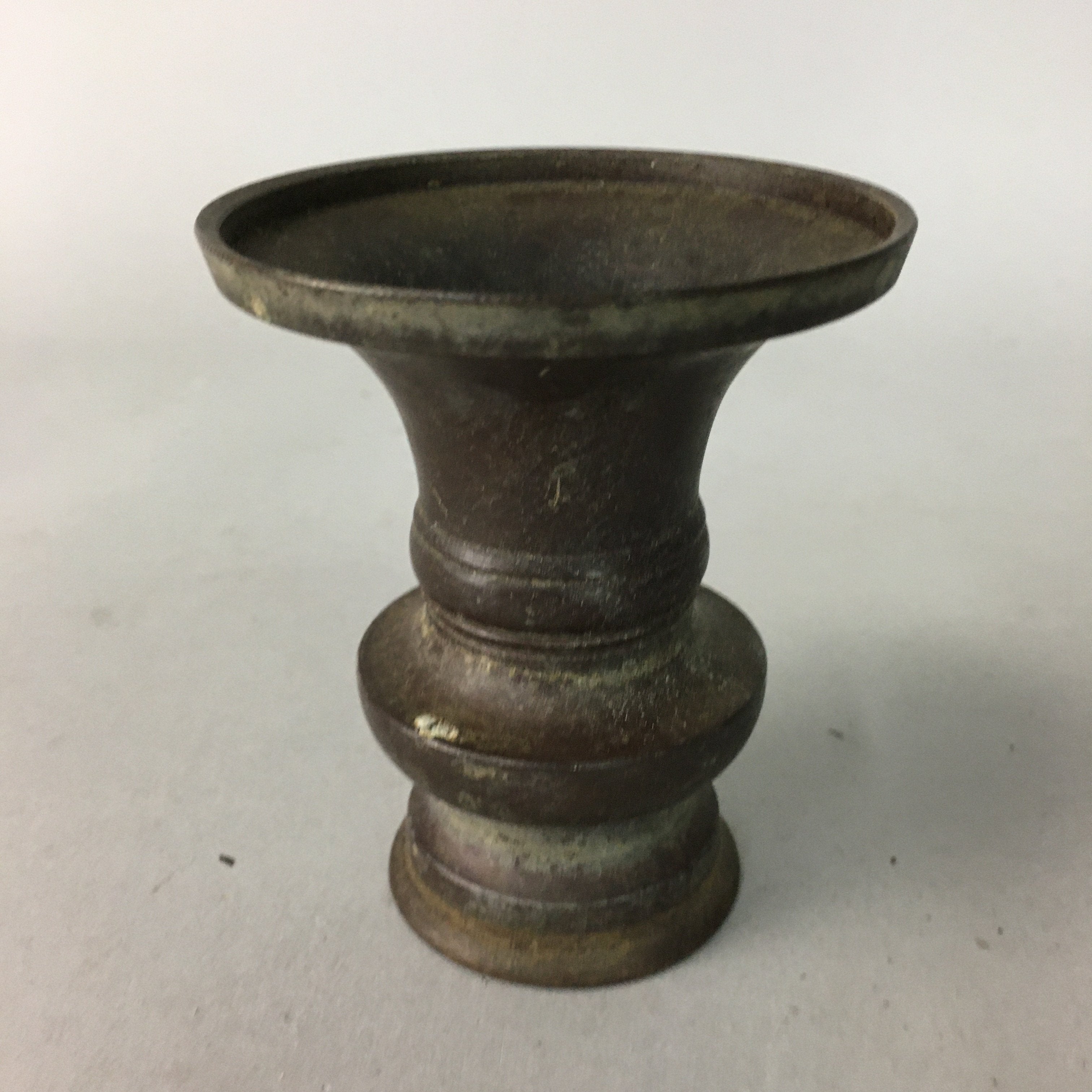 Japanese Buddhist Altar Fitting Flower Stand Vase Vtg Bronze Butsudan BU144