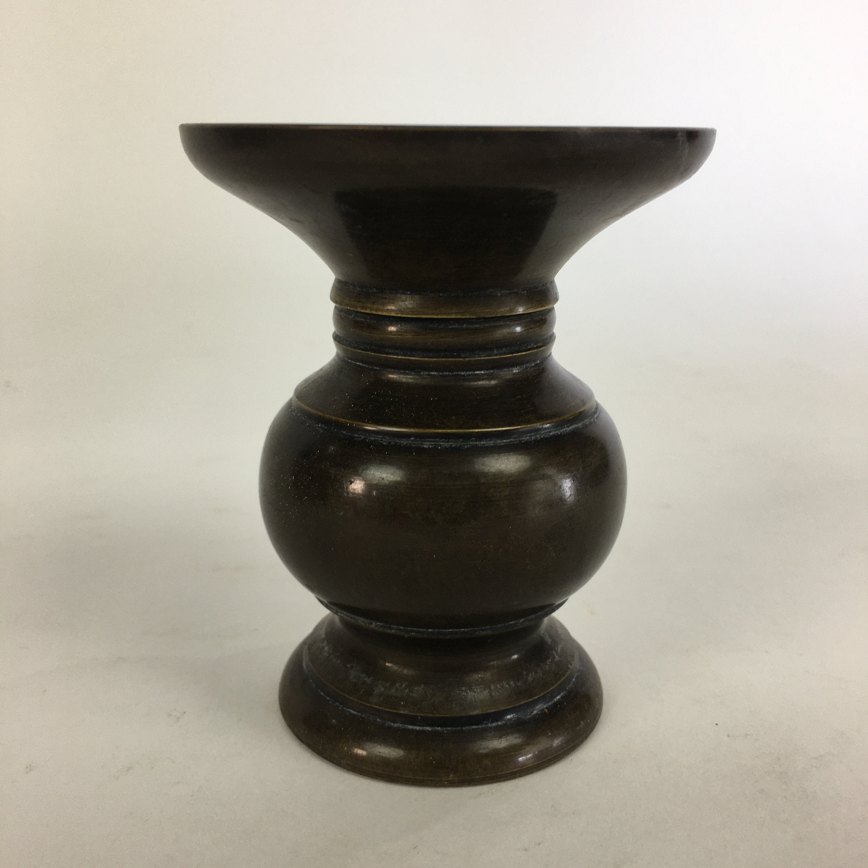 Japanese Buddhist Altar Fitting Flower Stand Vase Vtg Bronze Butsudan BU518
