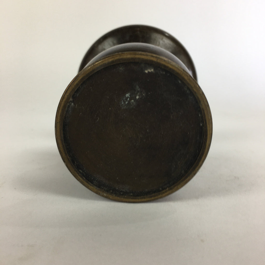 Japanese Buddhist Altar Fitting Flower Stand Vase Vtg Bronze Butsudan BU518