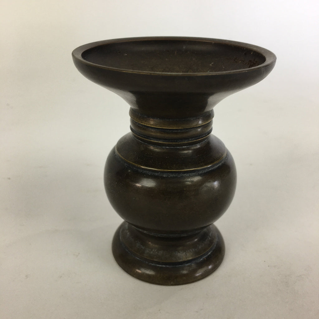 Japanese Buddhist Altar Fitting Flower Stand Vase Vtg Bronze Butsudan BU518
