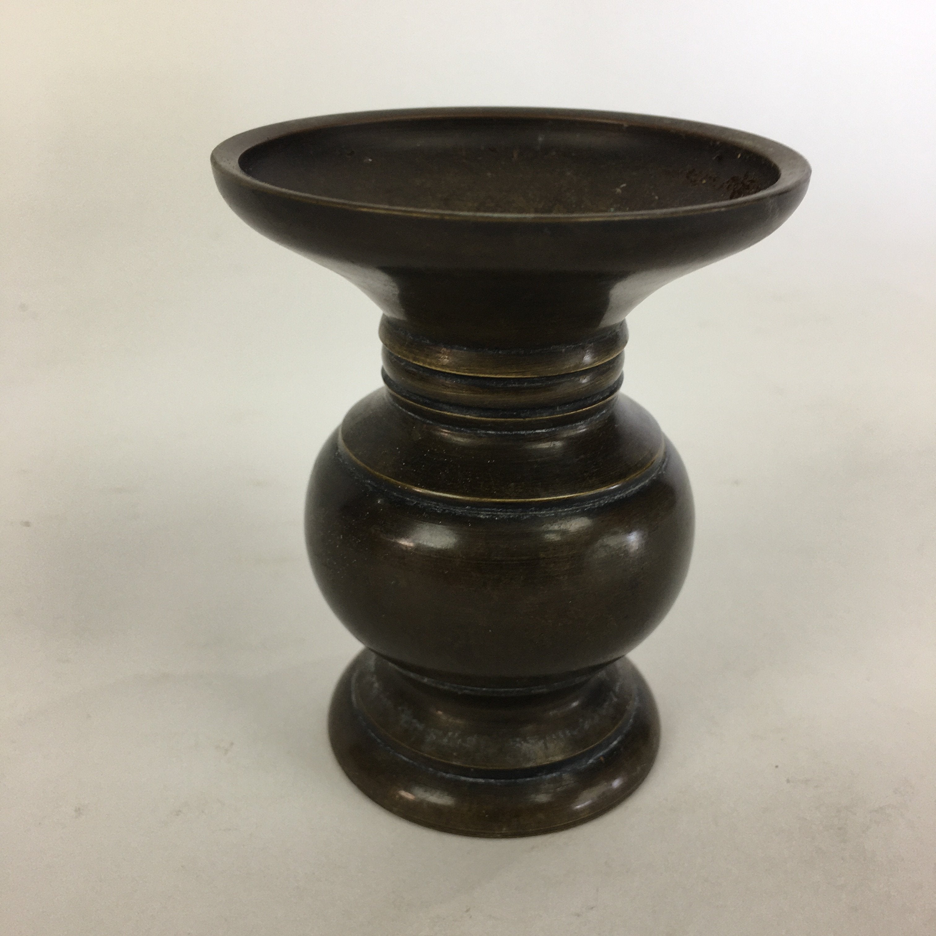 Japanese Buddhist Altar Fitting Flower Stand Vase Vtg Bronze Butsudan BU518