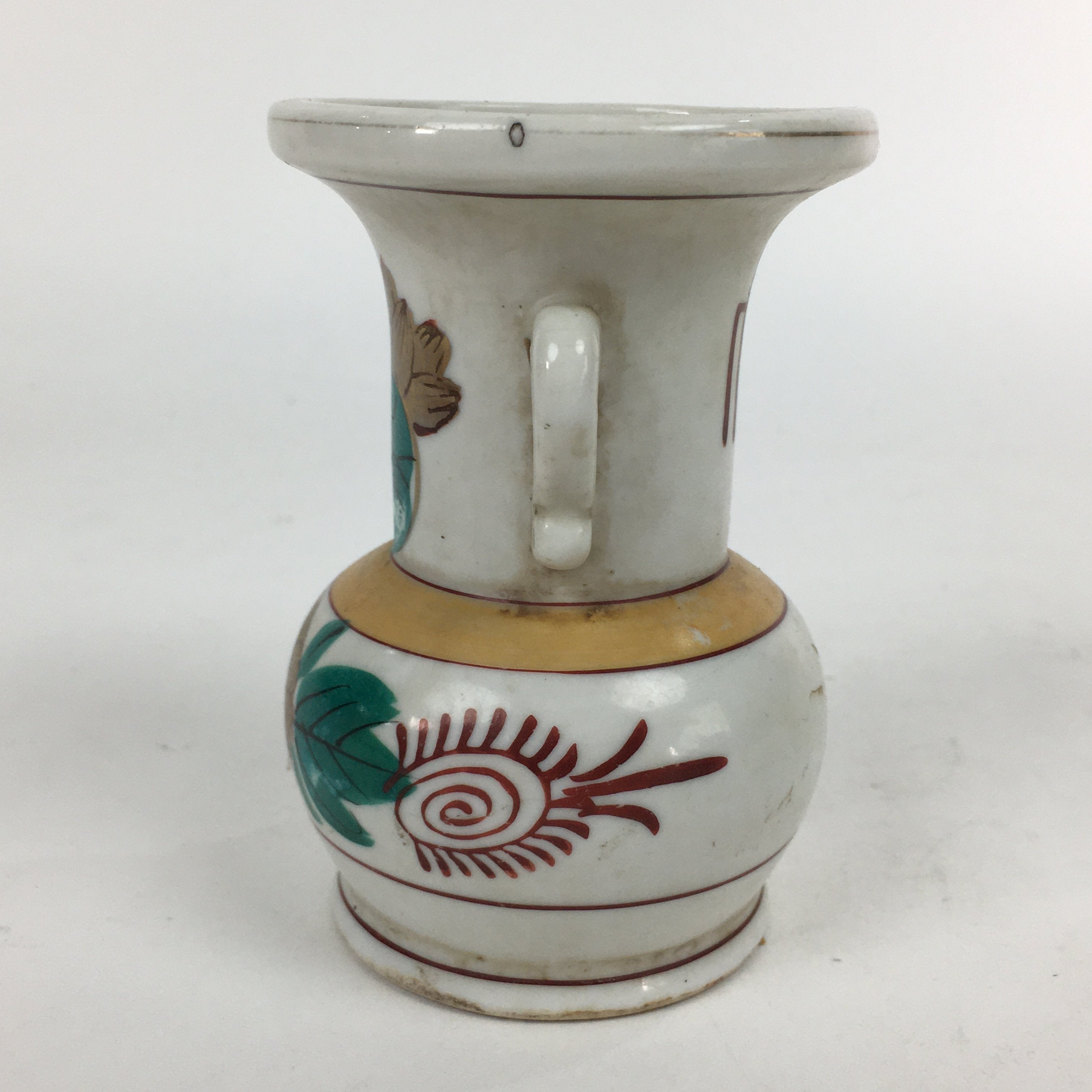 Japanese Buddhist Altar Fitting Flower Stand Vase Vtg Porcelain Butsudan BU552