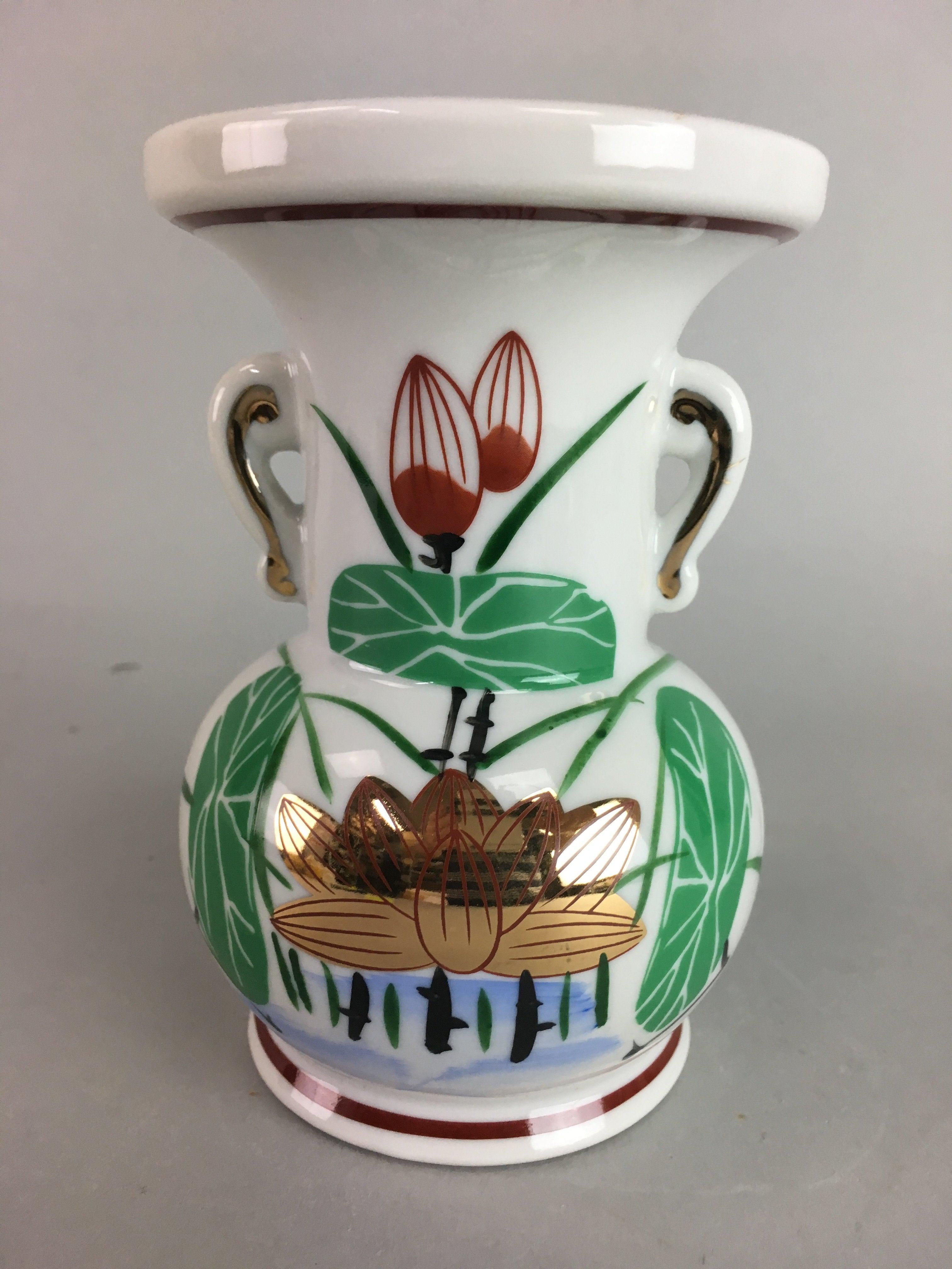 Japanese Buddhist Altar Fitting Flower Stand Vase Vtg Porcelain Butsudan FV733