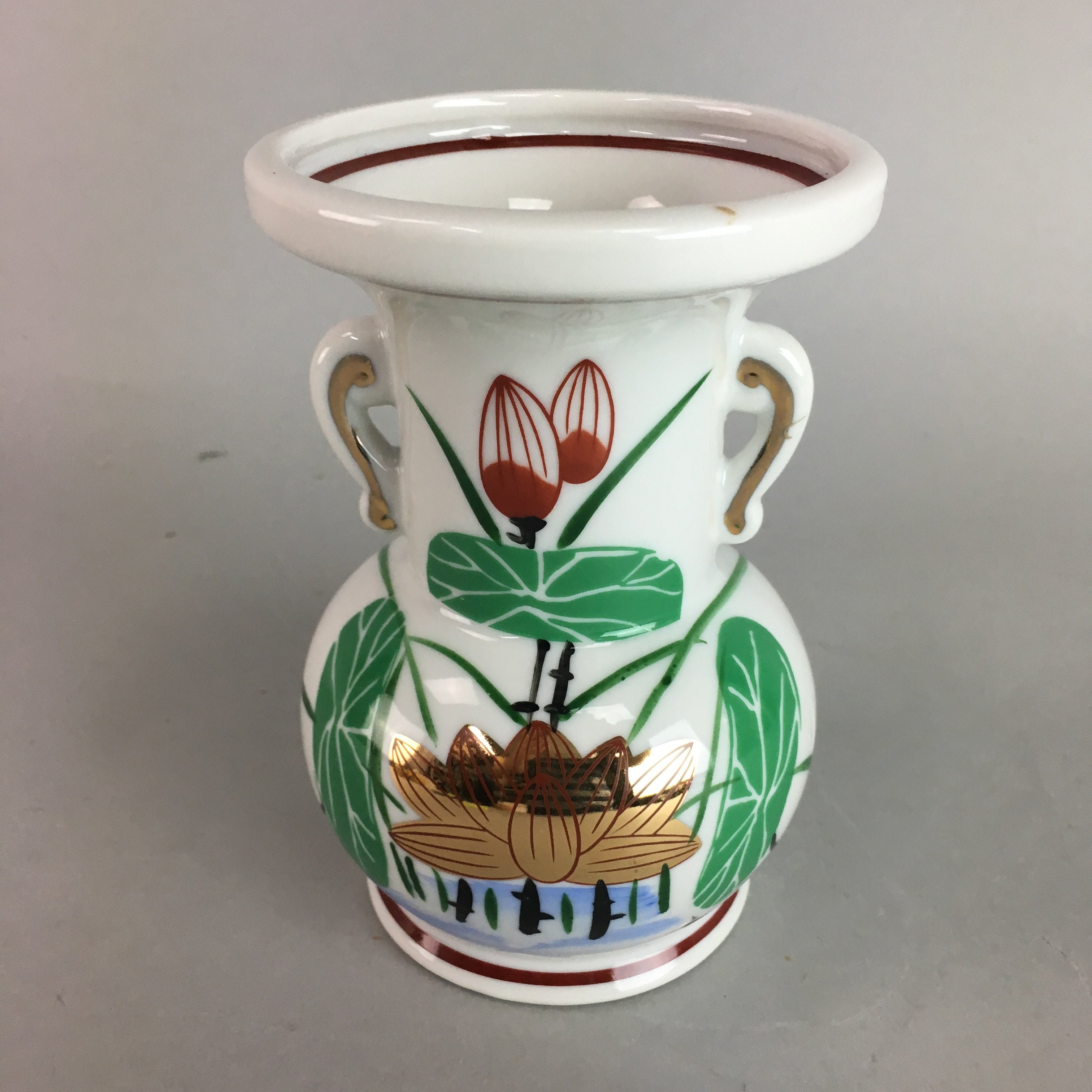 Japanese Buddhist Altar Fitting Flower Stand Vase Vtg Porcelain Butsudan FV733