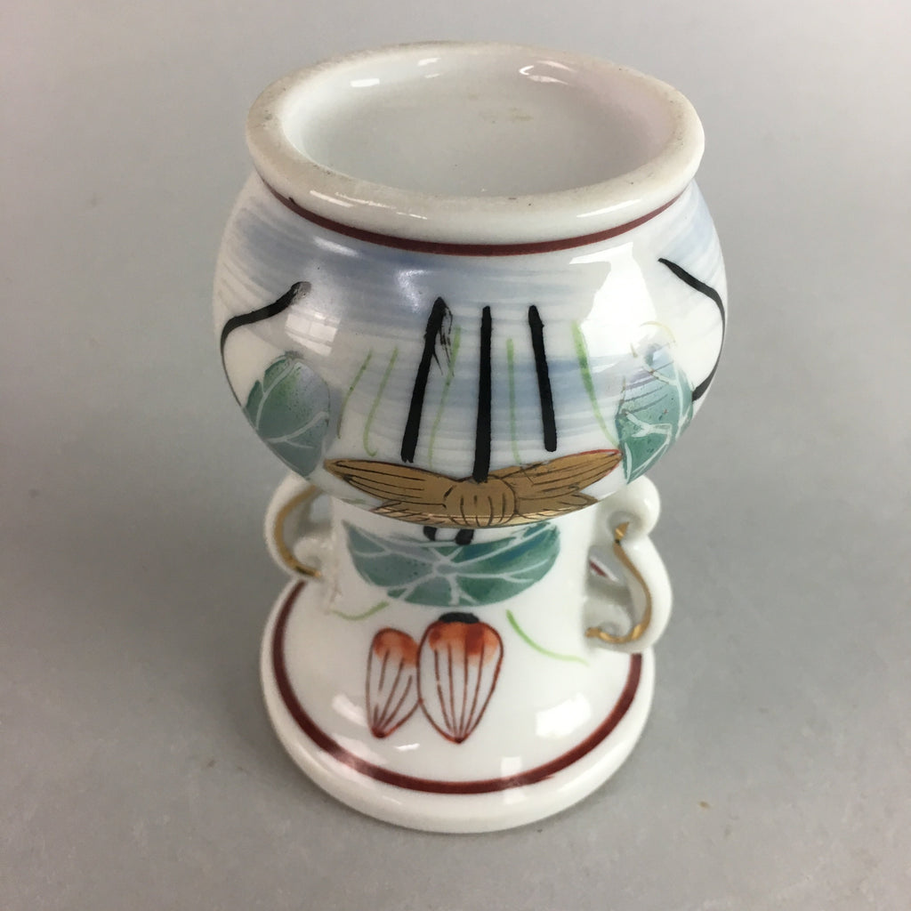 Japanese Buddhist Altar Fitting Flower Stand Vase Vtg Porcelain Butsudan FV738