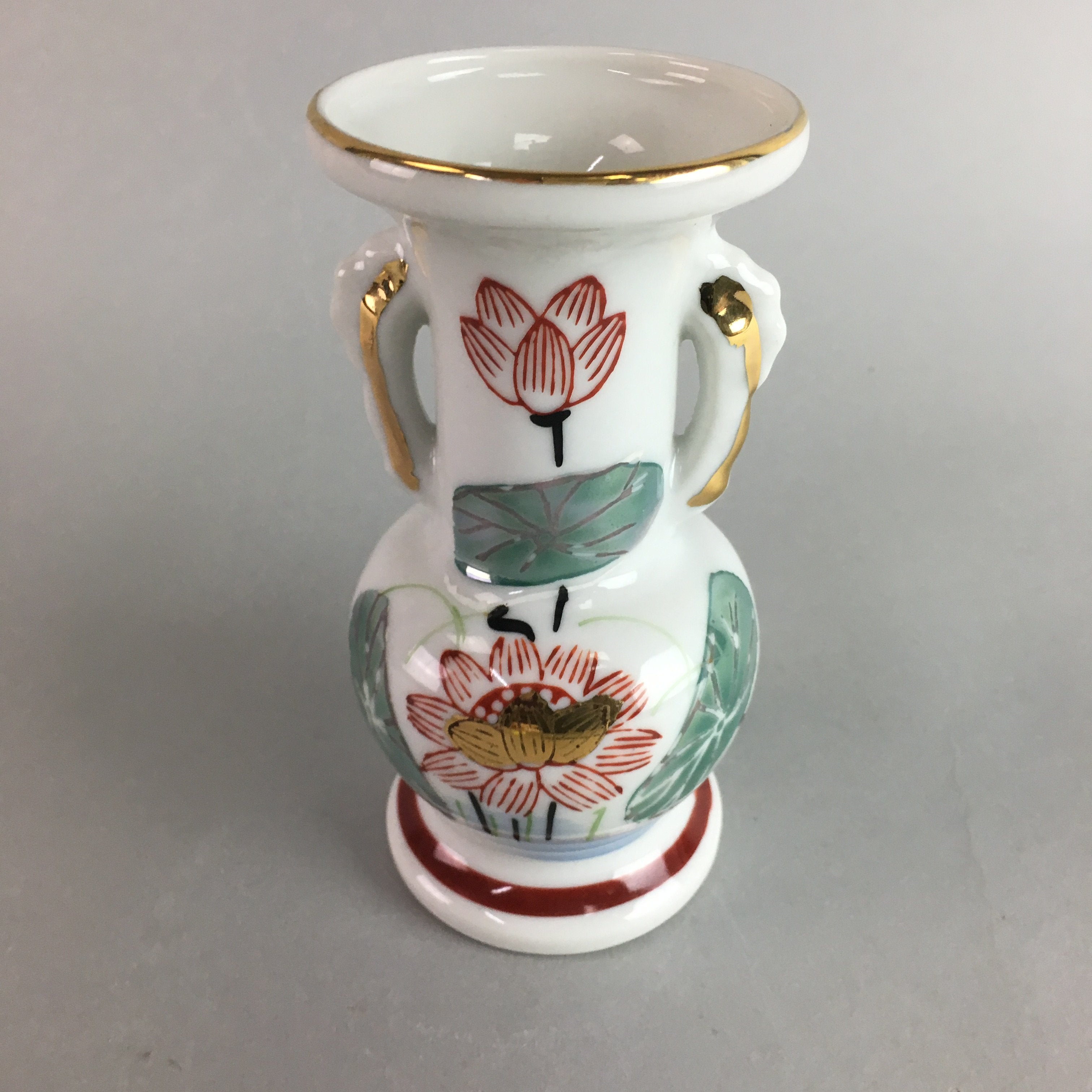 Japanese Buddhist Altar Fitting Flower Stand Vase Vtg Porcelain Butsudan MFV63