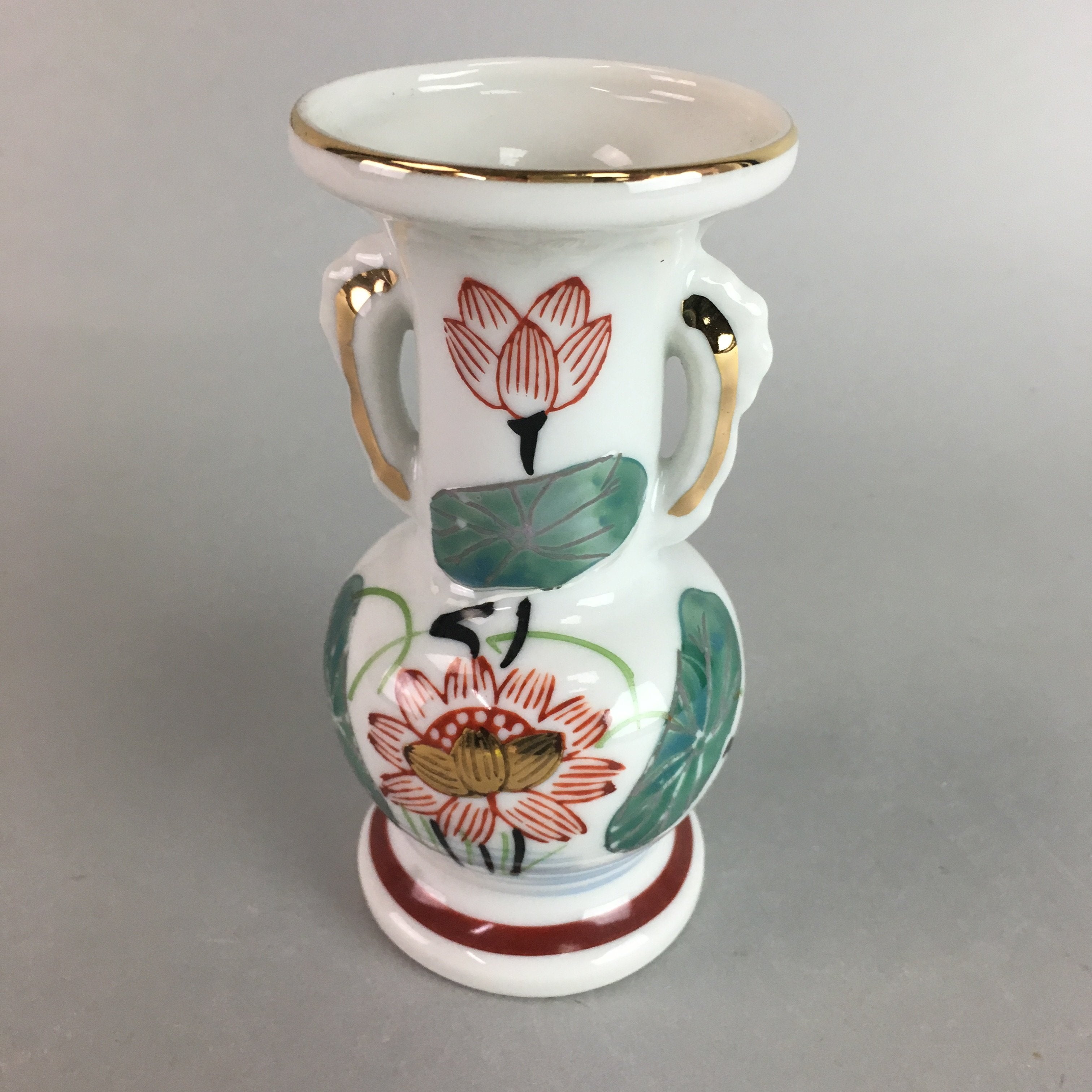 Japanese Buddhist Altar Fitting Flower Stand Vase Vtg Porcelain Butsudan MFV66
