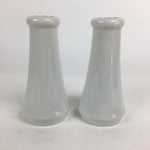 Japanese Buddhist Altar Fitting Flower Vase 2pc Set Vtg Porcelain Kabin Butsudan