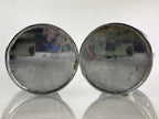 Japanese Buddhist Altar Fitting Flower Vase Stand Pair Vtg Silver BU770
