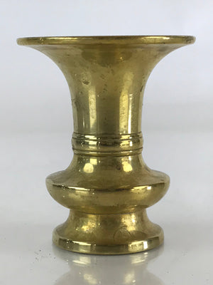 Japanese Buddhist Altar Fitting Flower Vase Stand Vtg Brass Gold Hanatate BU834