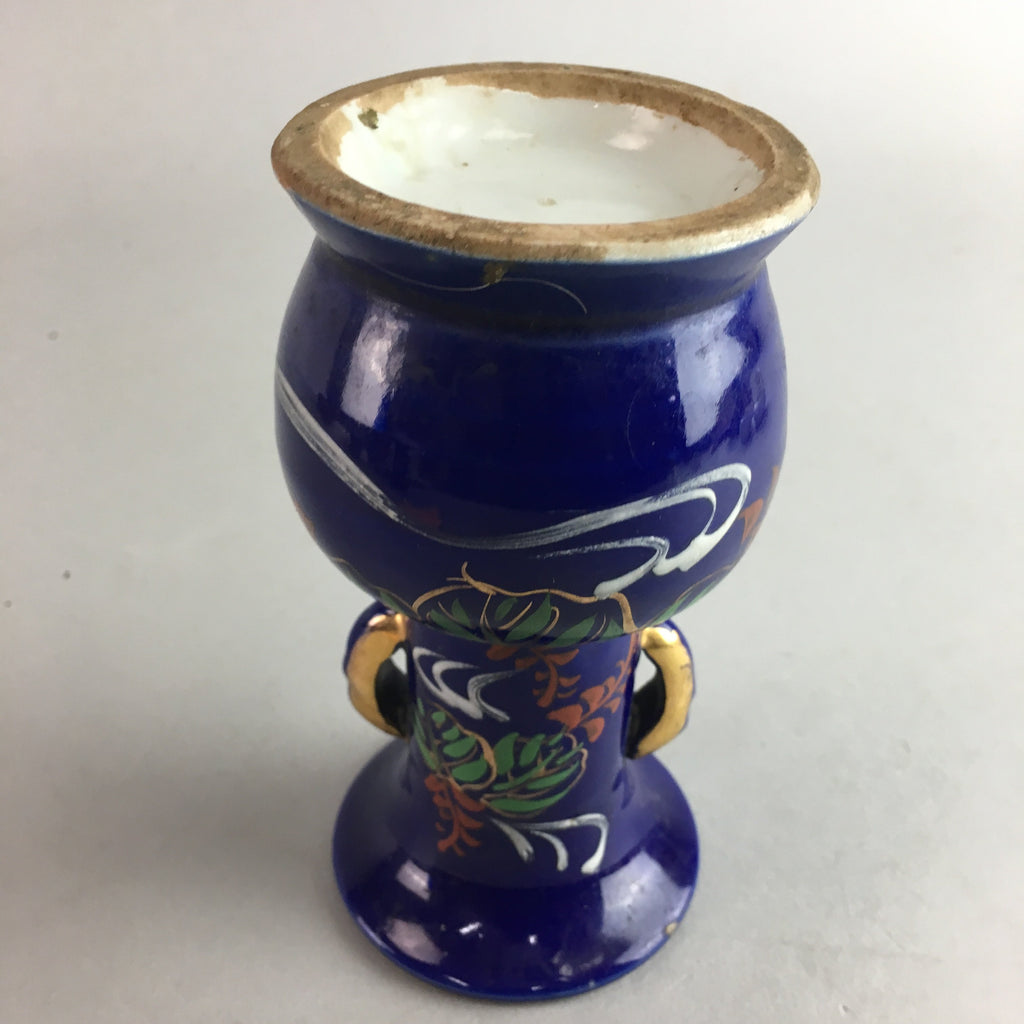 Japanese Buddhist Altar Fitting Flower Vase Vtg Porcelain Kabin Butsudan B877