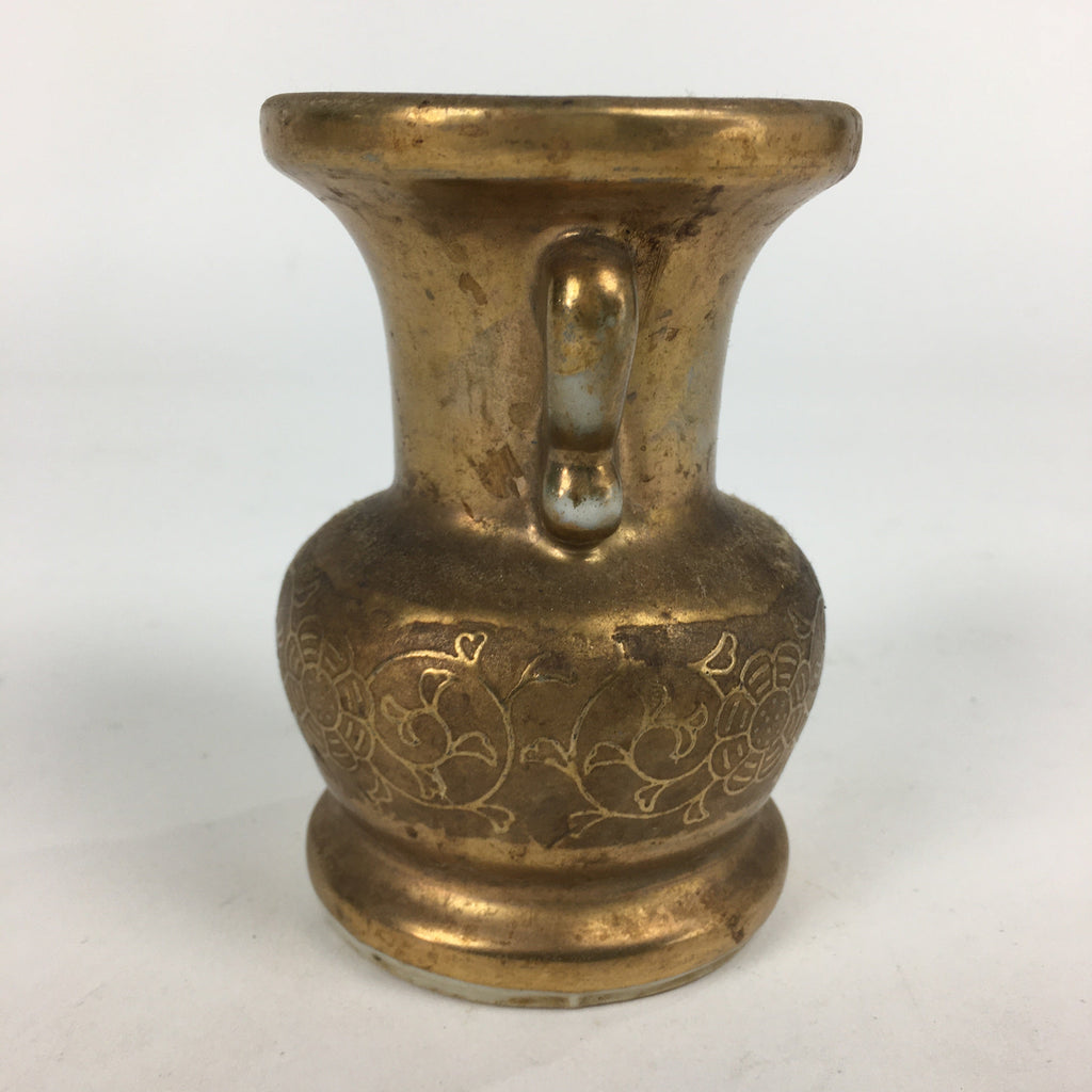 Japanese Buddhist Altar Fitting Flower Vase Vtg Porcelain Kabin Butsudan BU610