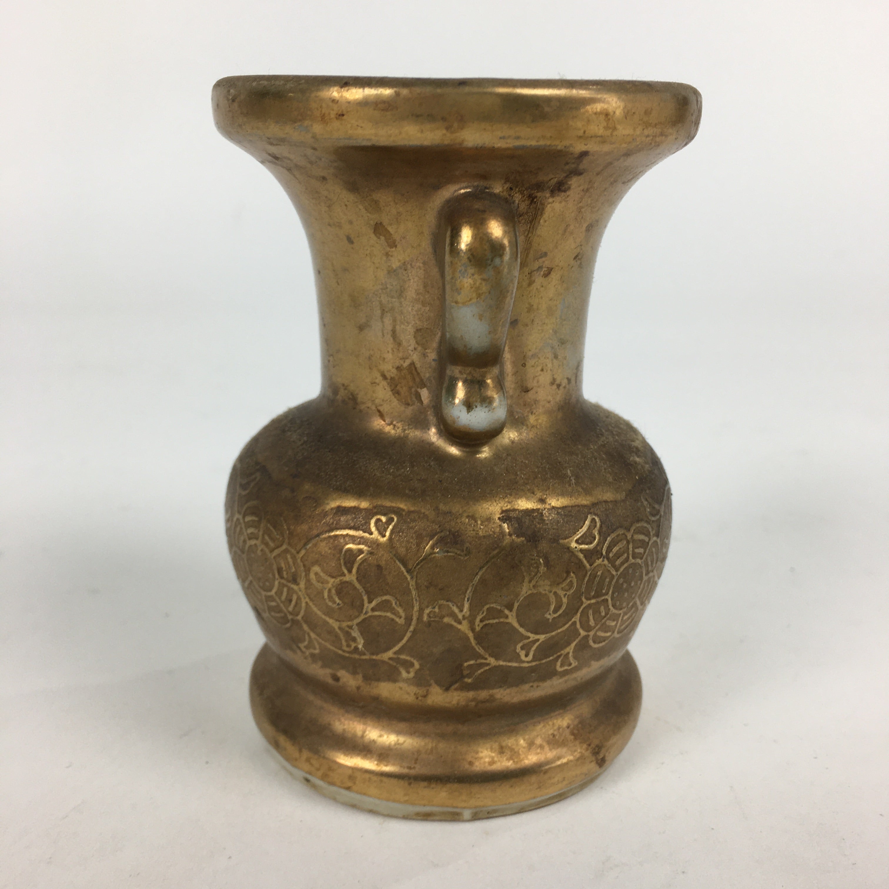 Japanese Buddhist Altar Fitting Flower Vase Vtg Porcelain Kabin Butsudan BU610