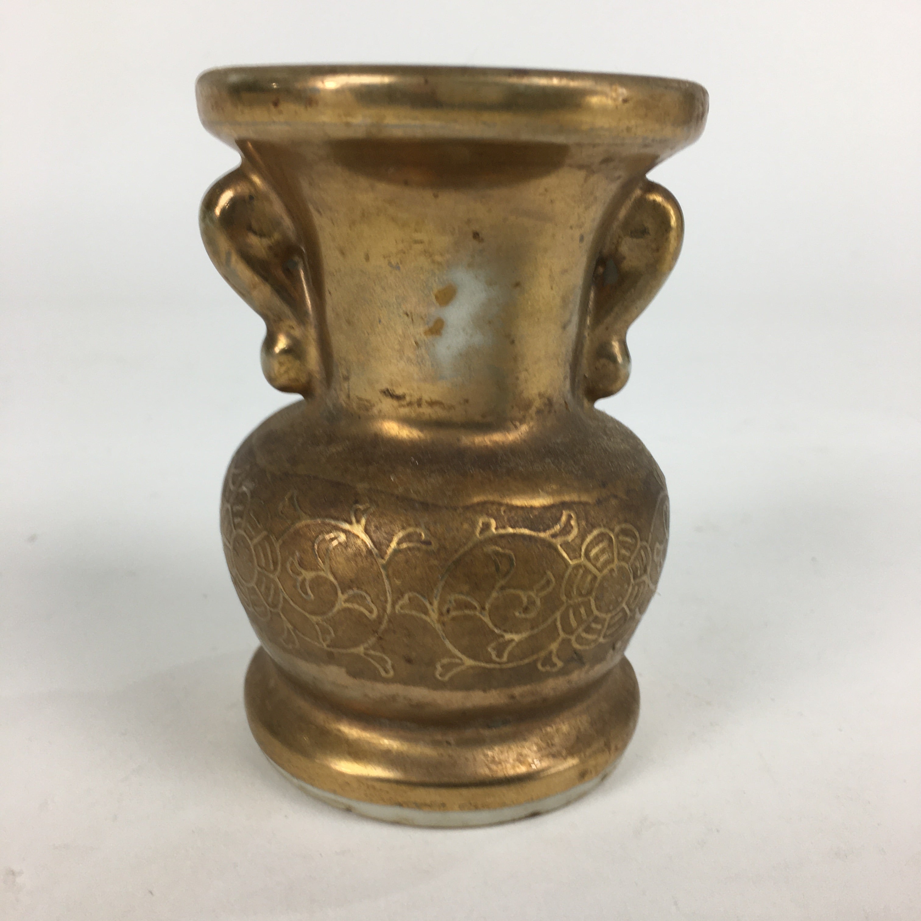 Japanese Buddhist Altar Fitting Flower Vase Vtg Porcelain Kabin Butsudan BU610