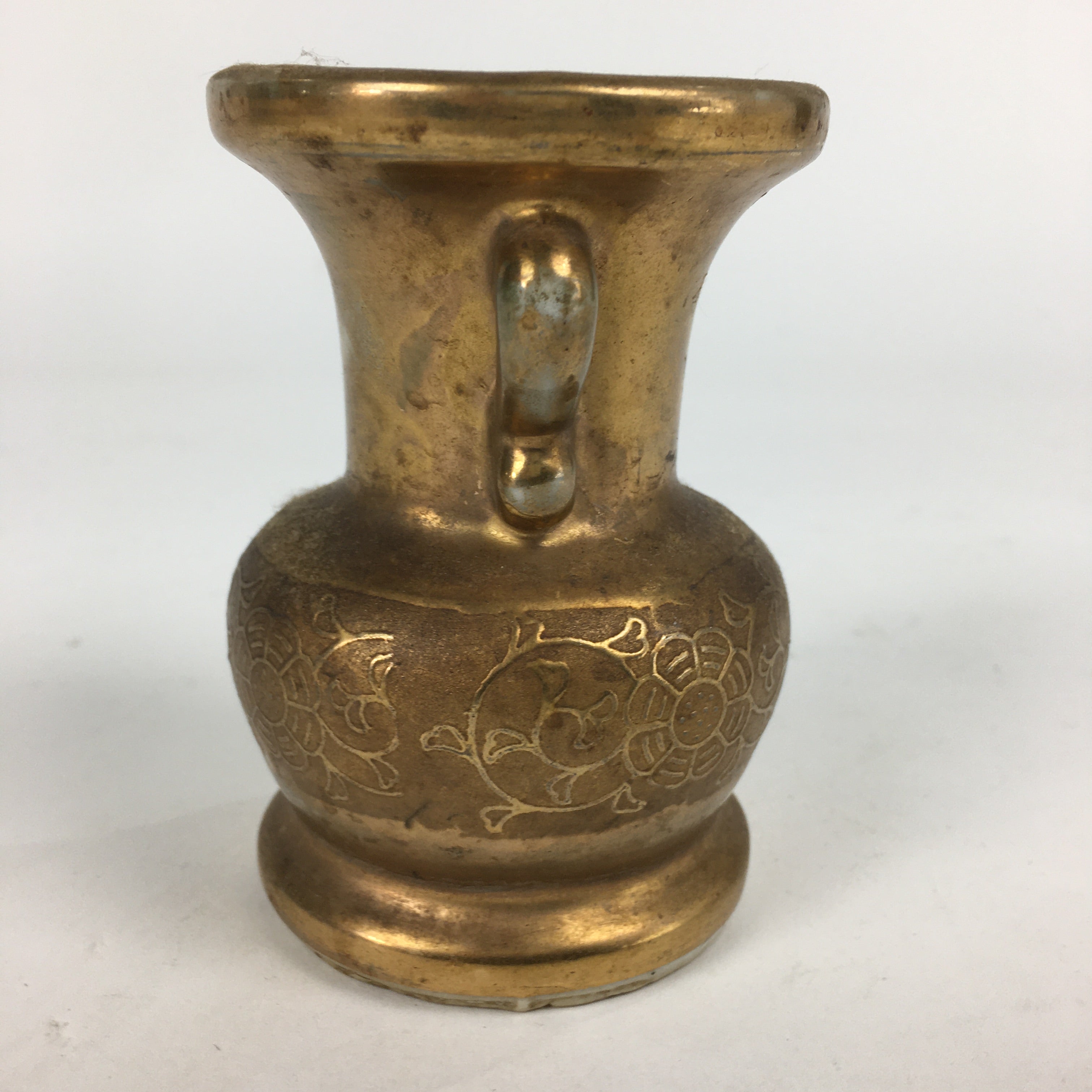 Japanese Buddhist Altar Fitting Flower Vase Vtg Porcelain Kabin Butsudan BU610
