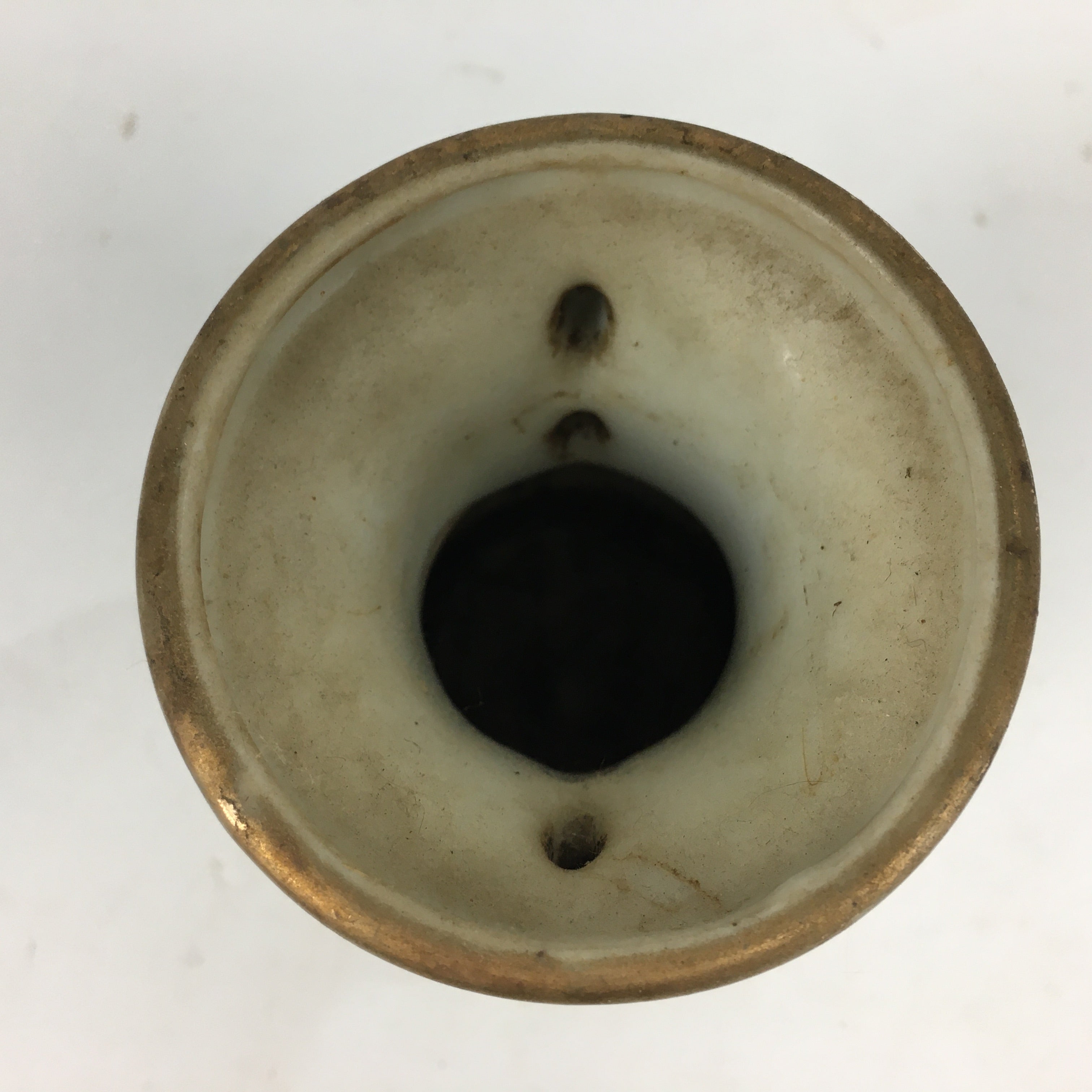 Japanese Buddhist Altar Fitting Flower Vase Vtg Porcelain Kabin Butsudan BU610
