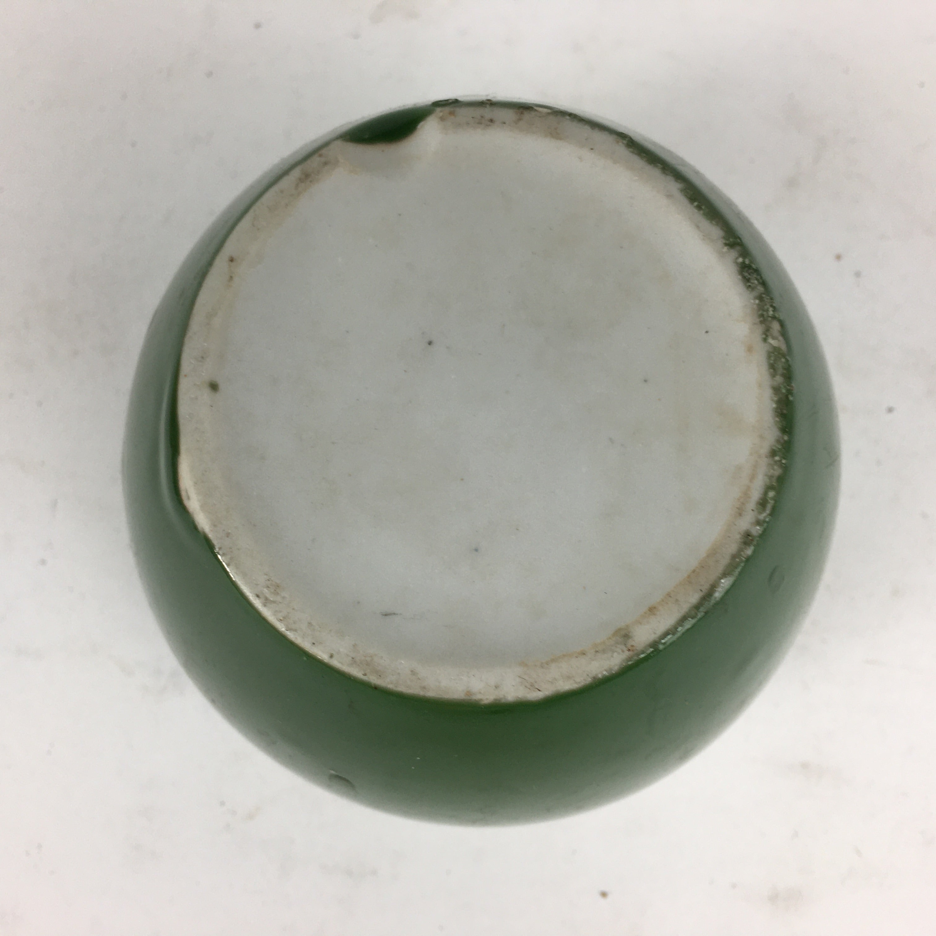 Japanese Buddhist Altar Fitting Incense Burner Vtg Koro Butsudan Green BU617