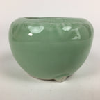 Japanese Buddhist Altar Fitting Incense Burner Vtg Koro Butsudan Light Green BU6