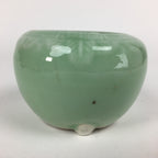 Japanese Buddhist Altar Fitting Incense Burner Vtg Koro Butsudan Light Green BU6