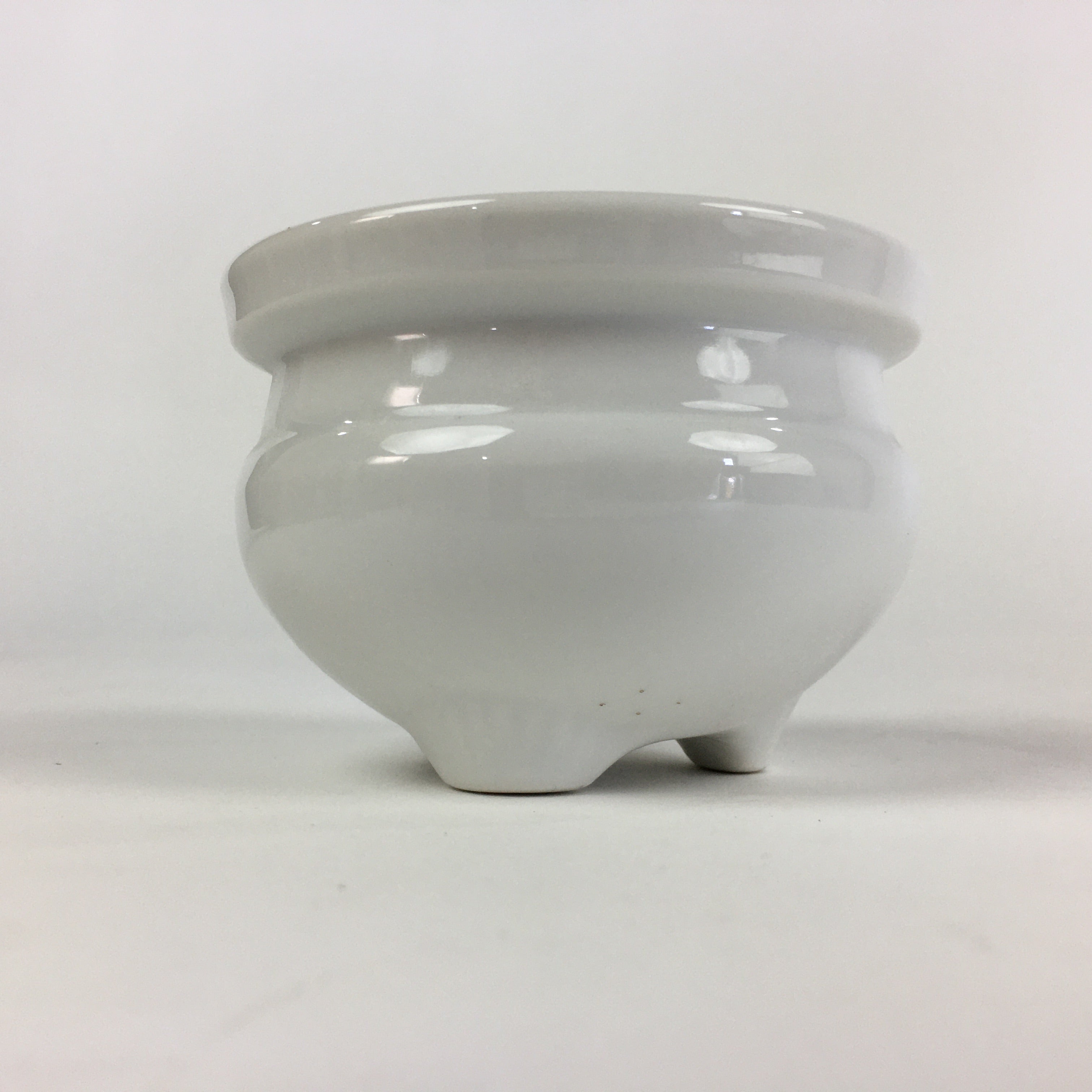 Japanese Buddhist Altar Fitting Incense Burner Vtg Koro Butsudan White BU691