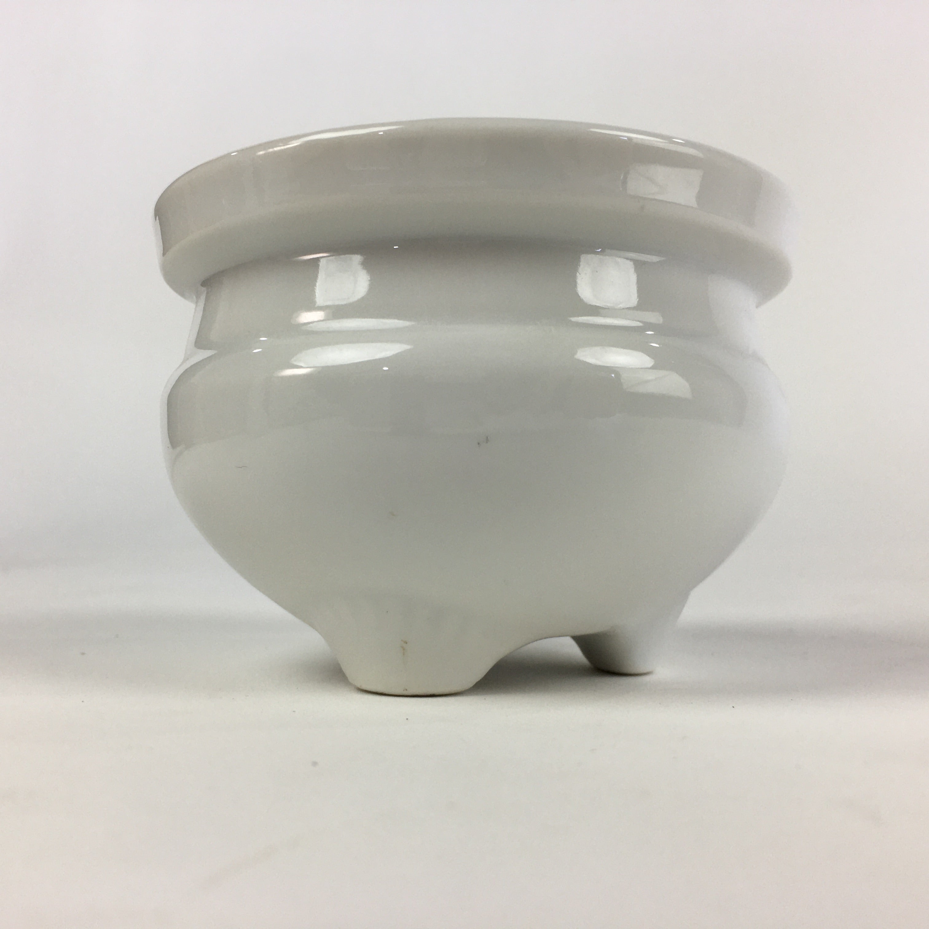 Japanese Buddhist Altar Fitting Incense Burner Vtg Koro Butsudan White BU691