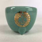 Japanese Buddhist Altar Fitting Incense Burner Vtg Koro Light Green BU693