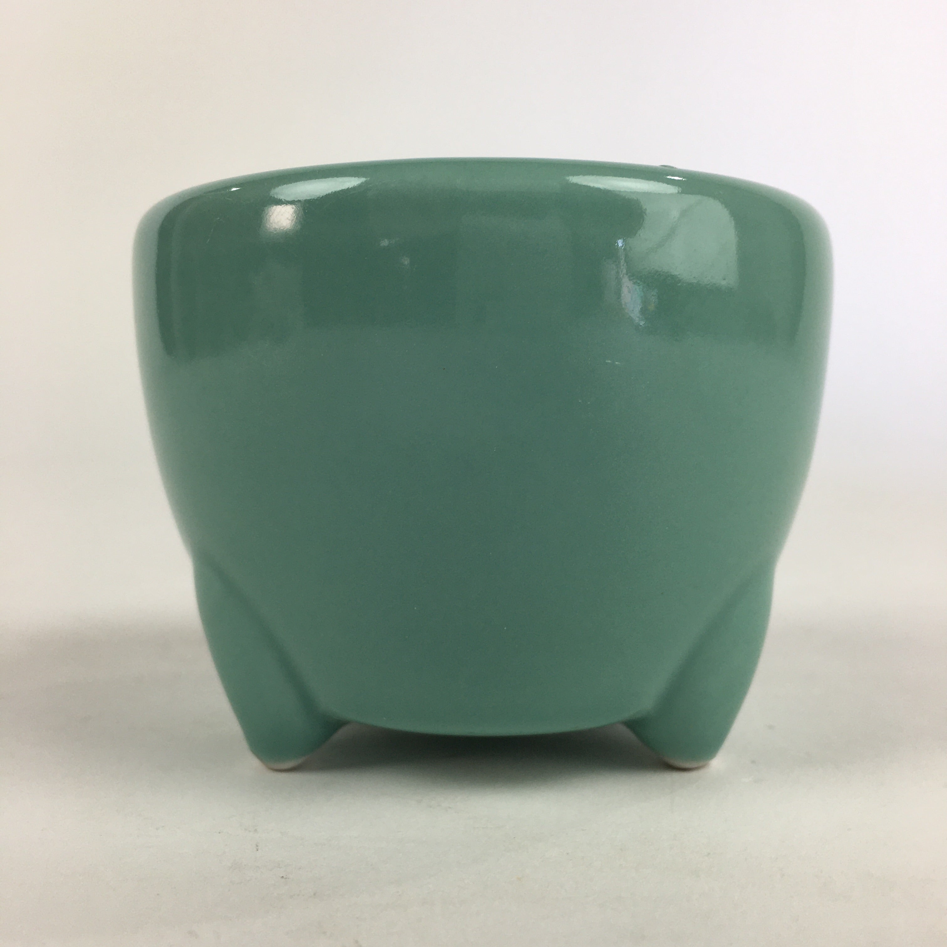 Japanese Buddhist Altar Fitting Incense Burner Vtg Koro Light Green BU693