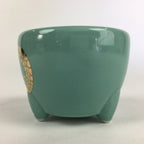 Japanese Buddhist Altar Fitting Incense Burner Vtg Koro Light Green BU693