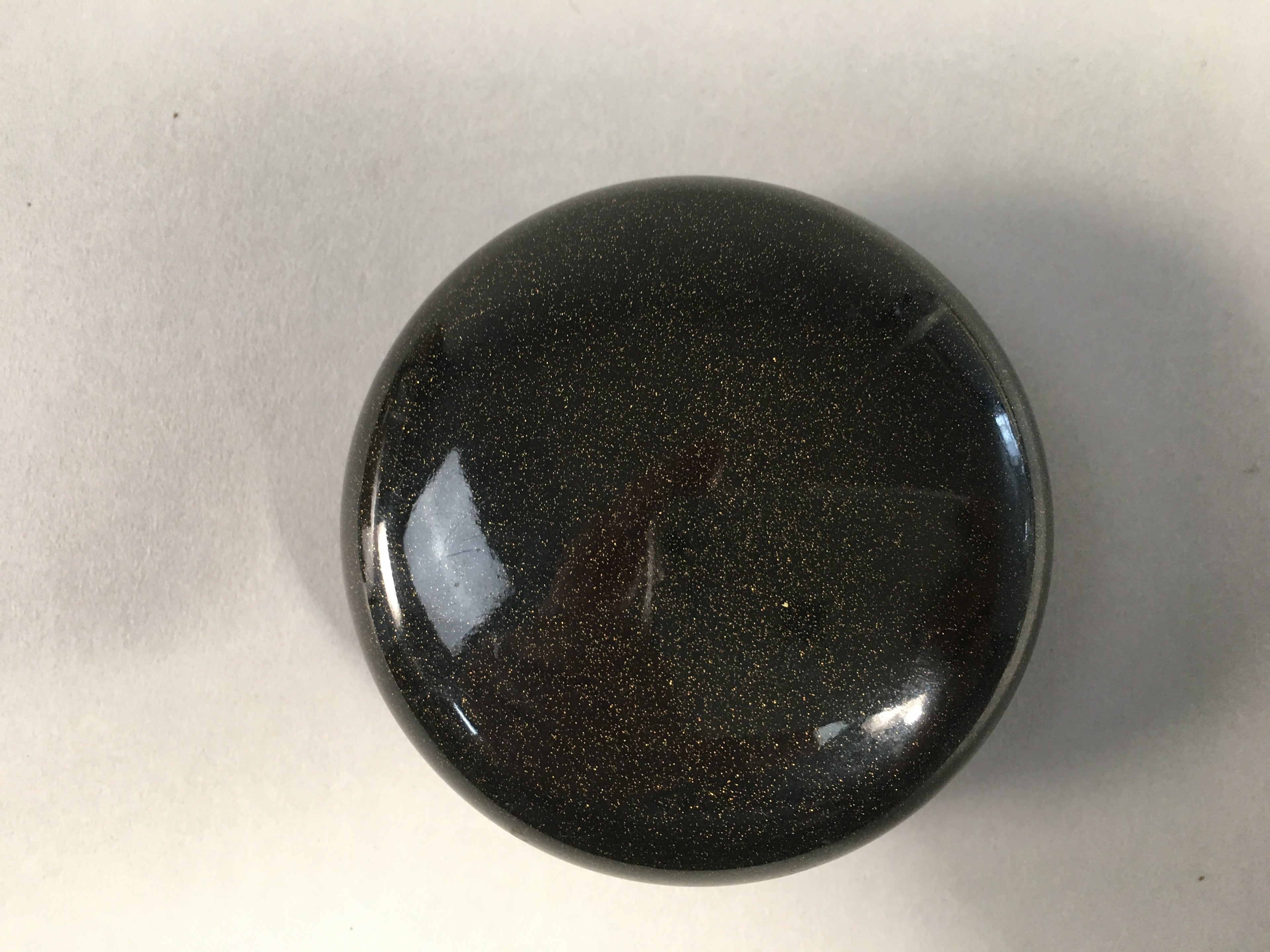 Japanese Buddhist Altar Fitting Incense Container Vtg Round Kogo BU332