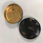 Japanese Buddhist Altar Fitting Incense Container Vtg Round Kogo BU370