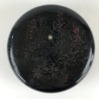 Japanese Buddhist Altar Fitting Incense Container Vtg Round Kogo Black BU812
