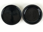 Japanese Buddhist Altar Fitting Incense Container Vtg Round Kogo Black BU812
