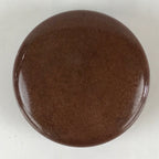 Japanese Buddhist Altar Fitting Incense Container Vtg Round Kogo Brown BU811