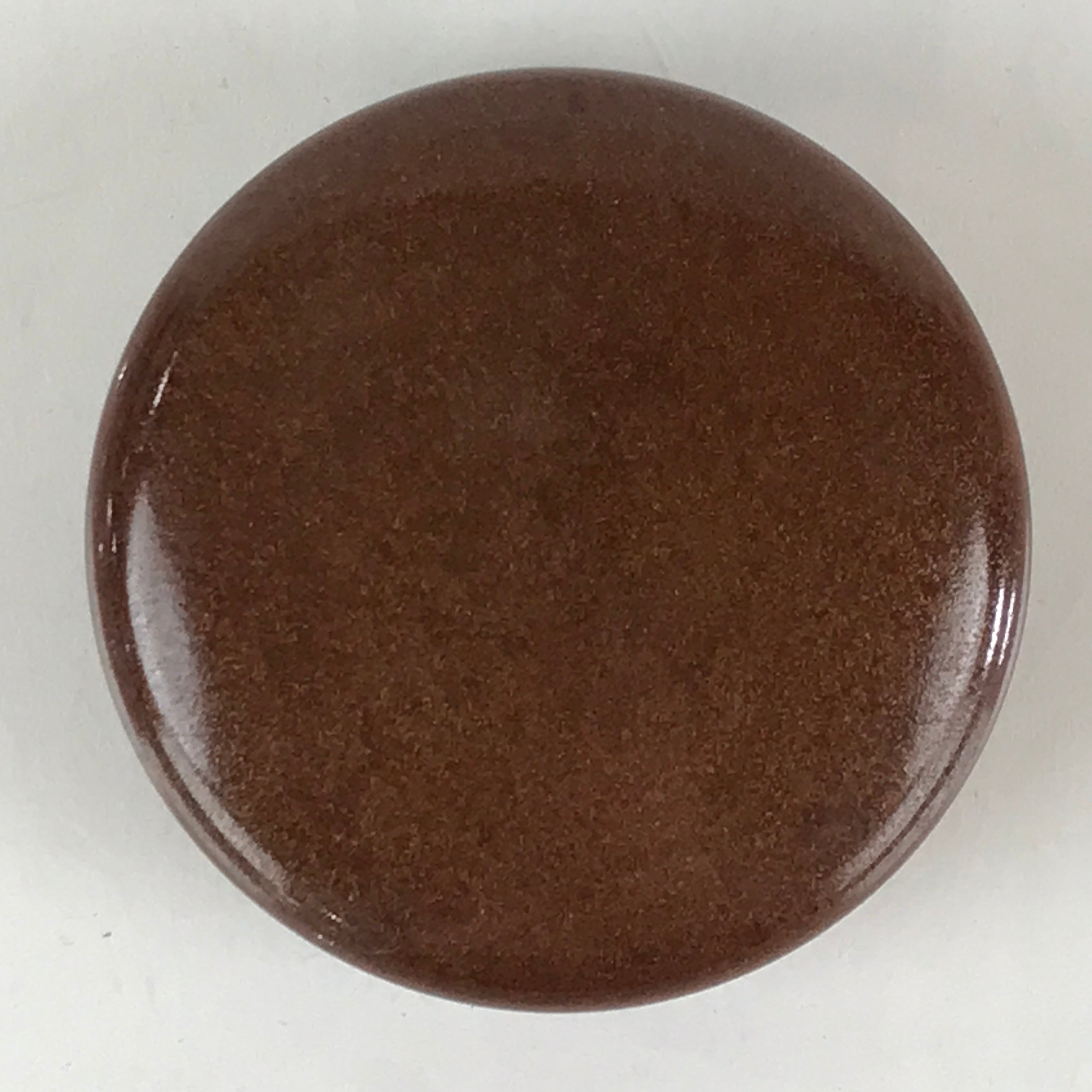Japanese Buddhist Altar Fitting Incense Container Vtg Round Kogo Brown BU811